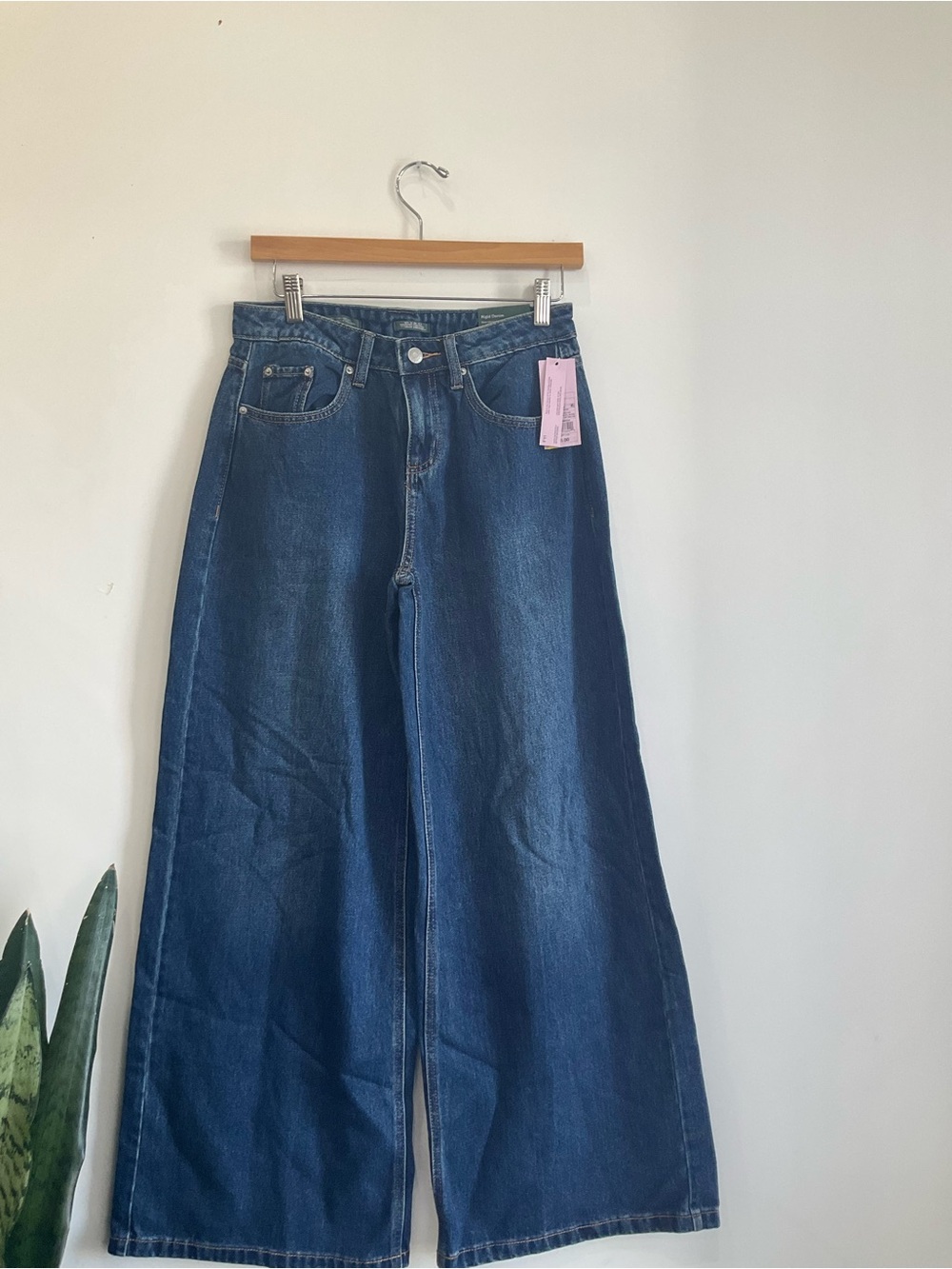 wild fable Dark Blue Wide-Leg High-Rise Jeans